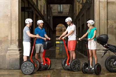 Glide through barcelona’s ciutadella park, port olímpic, and gothic quarter on a segway with a local guide. includes training and small group size.