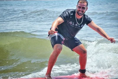 Learn to surf at punta de buritaca with small group lessons, expert instructors, and colombian coffee. all gear included. book your surf class today!