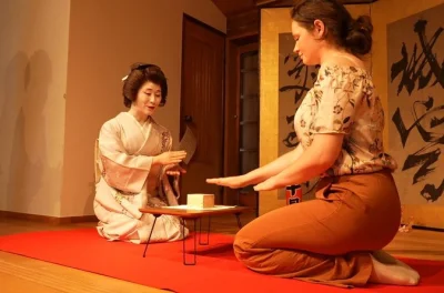 Feel the quiet beauty of a real geisha performance in asakusa, tokyo. watch traditional dances up close, ask questions, and enjoy photo time. includes english guide.