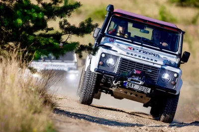 Drive a land rover off-road near prague. tackle hills, mud, and slopes with expert instructors. lunch and diploma included. book your 4x4 experience now!