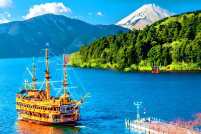 Feel the pulse of mt. fuji with a cruise on lake ashi, ropeway over owakudani’s volcanic valley, and photo stops at peaceful shrines—includes round-trip bus from tokyo.