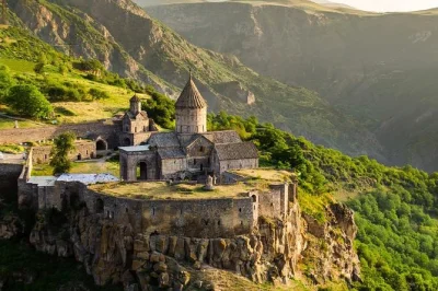 Travel from yerevan to tatev monastery, shaki waterfall, and khor virap with a local guide. includes wine tasting, bottled water, and pickup.