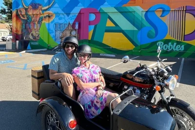 Ride through paso robles vineyards in a sidecar, visit three wineries with a local guide, and enjoy private tastings. includes pickup and expert insights.
