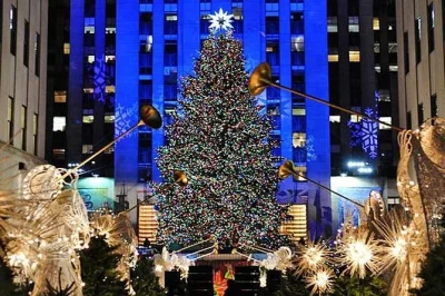 Experience new york’s festive spirit on a small-group holiday walking tour. see iconic sights, window displays, and the rockefeller tree with a local guide.