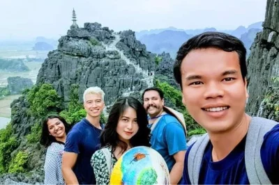 Experience ancient hoa lu, a tam coc boat trip, and climb mua cave with a local guide. includes hotel pickup, buffet lunch, and cycling in ninh binh.