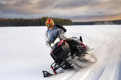 Explore as florestas nevadas da lapônia de snowmobile, experimente a pesca no gelo em um lago congelado e aproveite um churrasco típico lapão. inclui transporte e guia local.