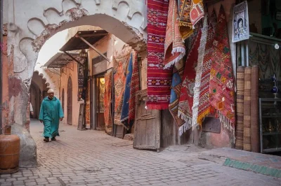 Travel across morocco from marrakech to casablanca, including chefchaouen, fes, and a sahara desert camp. includes hotel pickup, local guides, and breakfast.